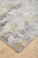 Illusions 156 Gold Runner Rug RUG CULTURE