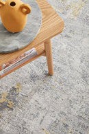 Illusions 156 Gold Runner Rug RUG CULTURE