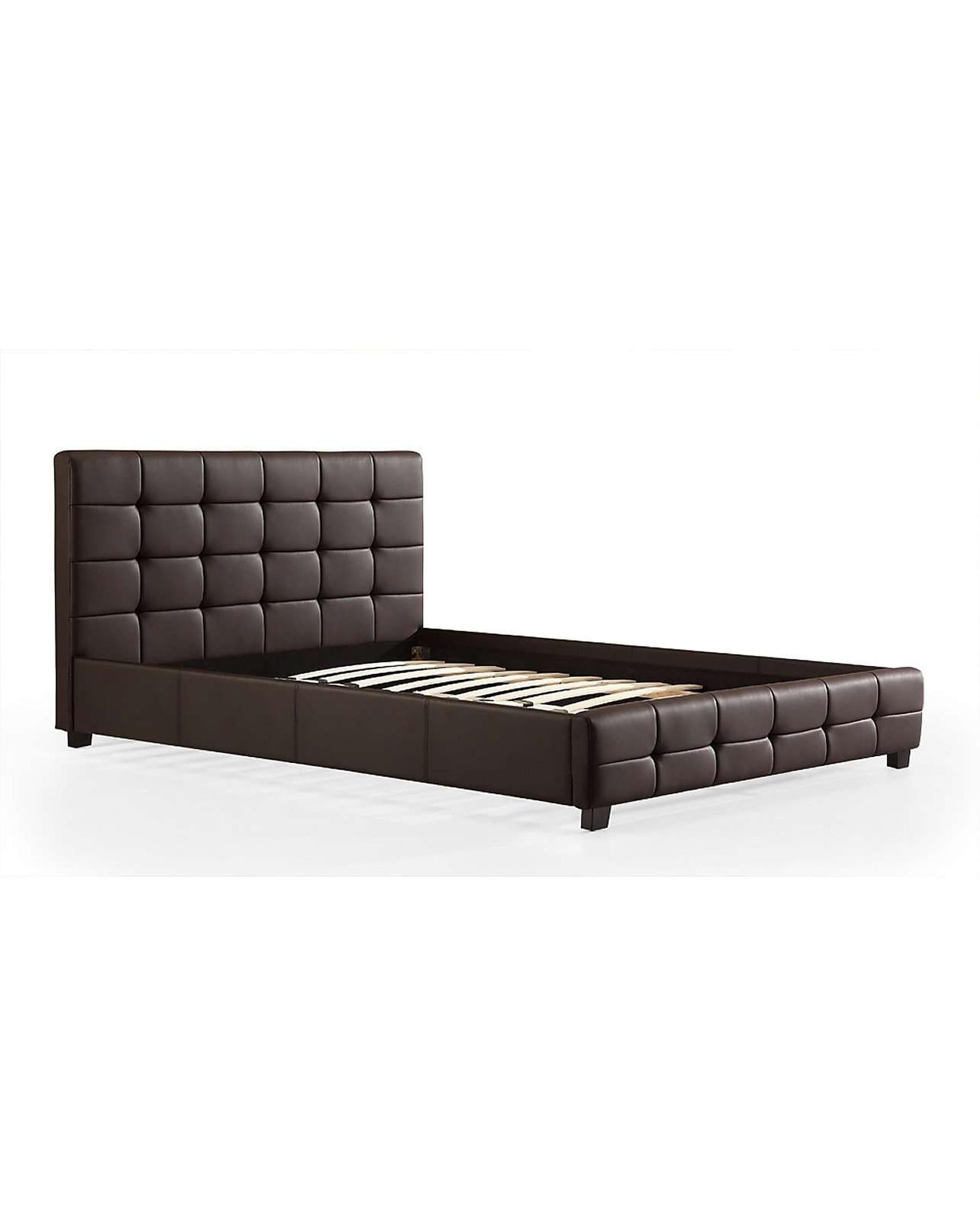 PU Leather Deluxe Bed Frame - 3 Colours Palermo