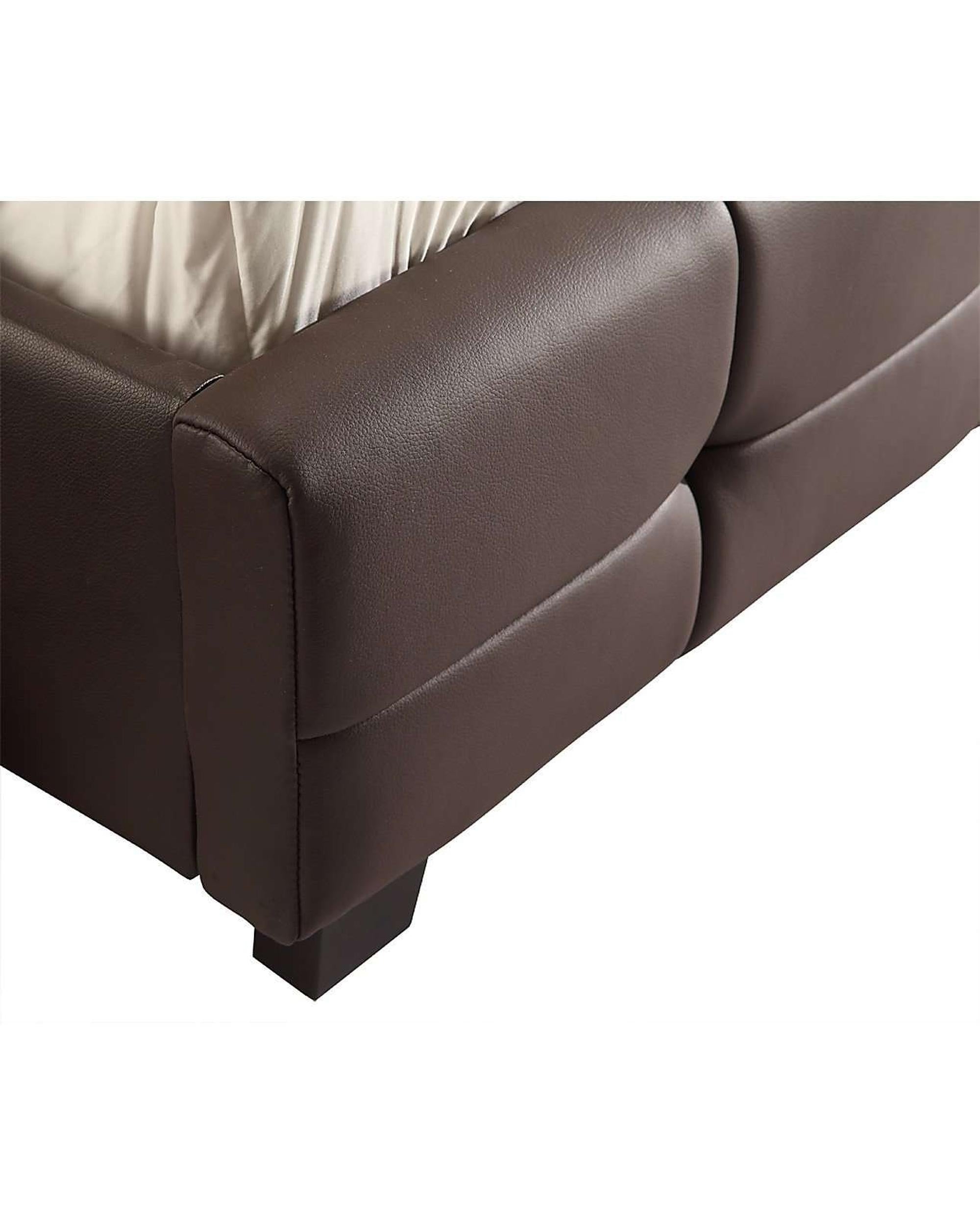 PU Leather Deluxe Bed Frame - 3 Colours Palermo