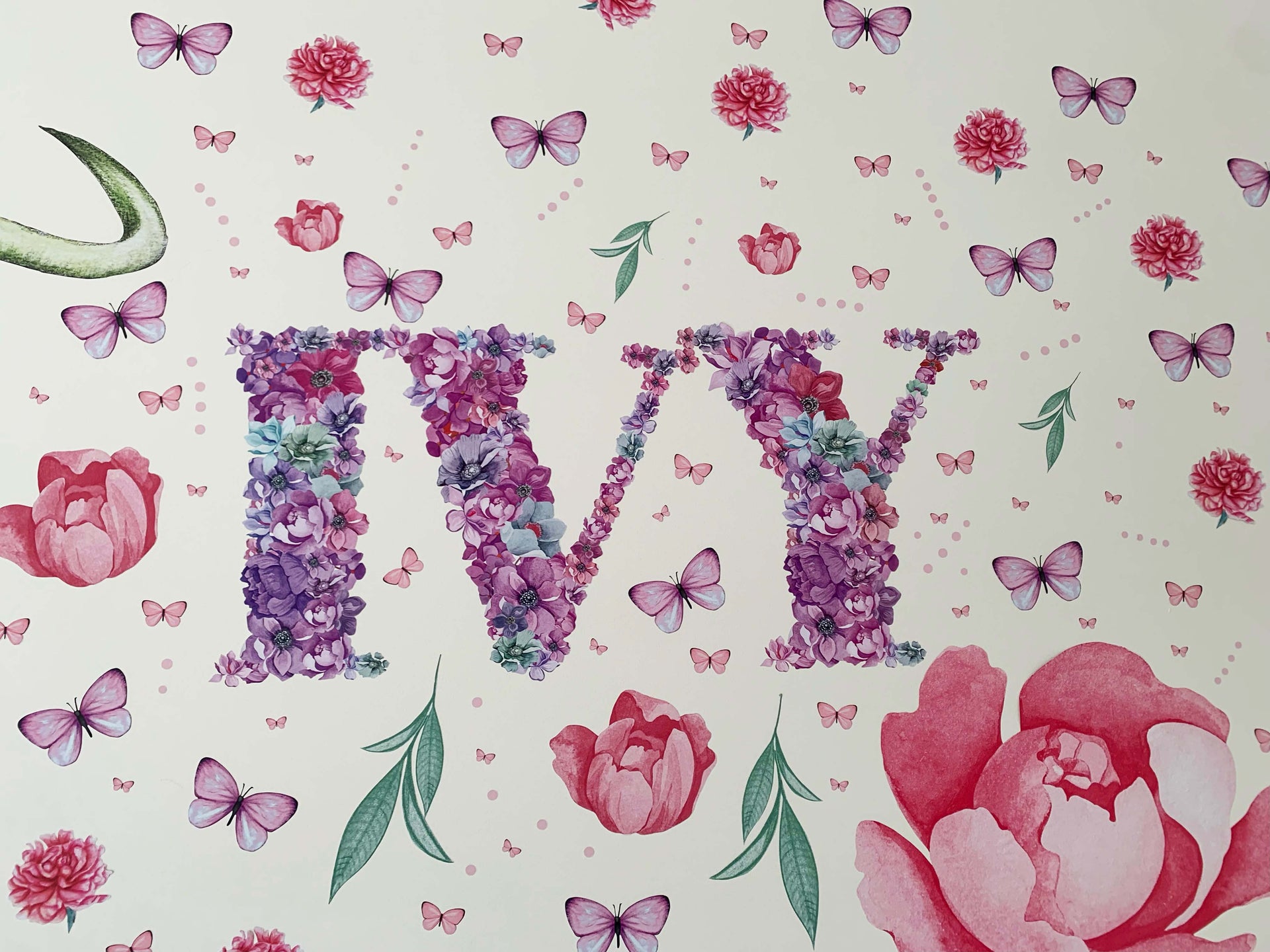 Multi Coloured Sprinkled Butterflies Polka Art Prints