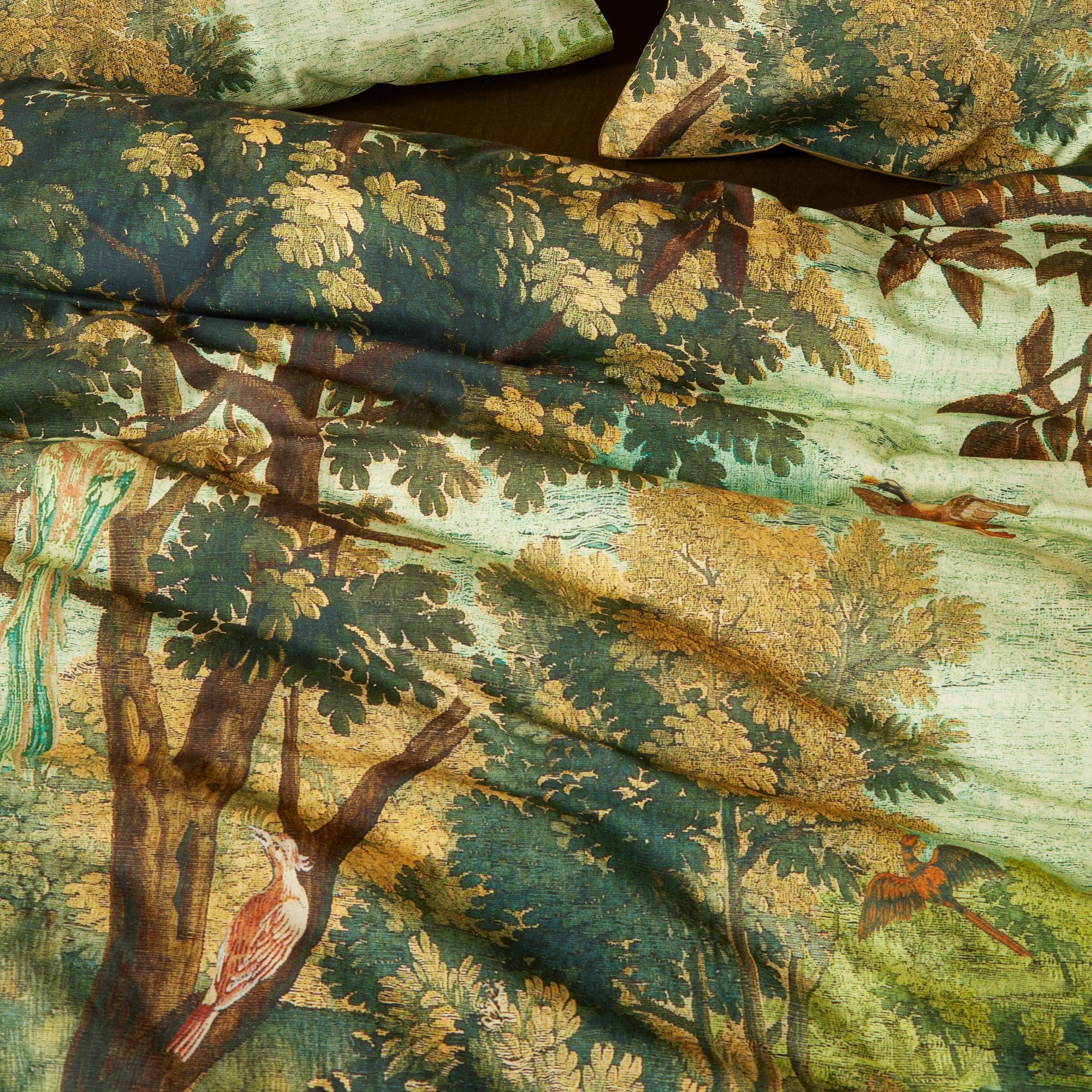 Bedding House Idyllic Green Cotton Quilt Cover Set Bedding House