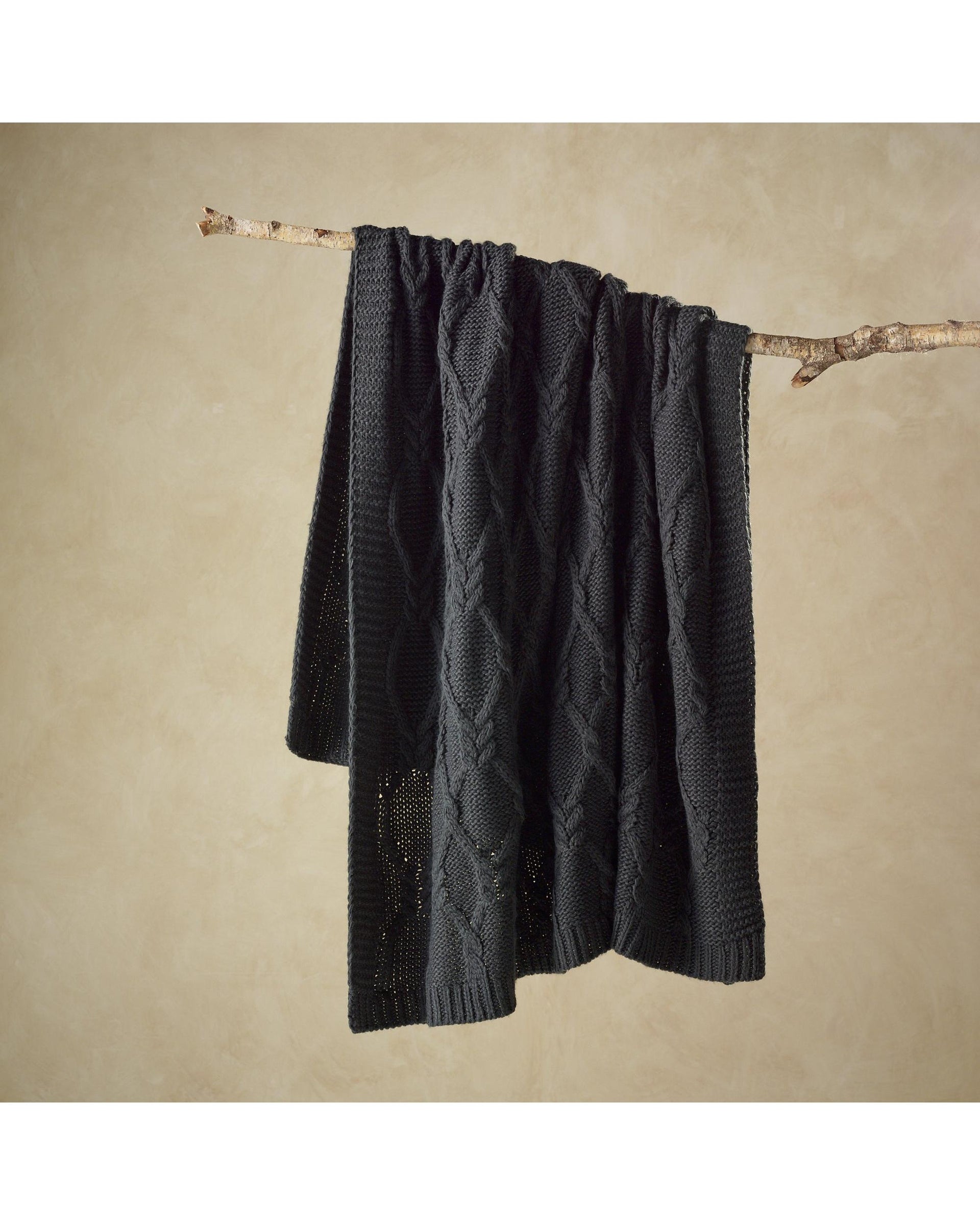 Bianca Bedding Johnson Charcoal Throw Rug Bianca Bedding