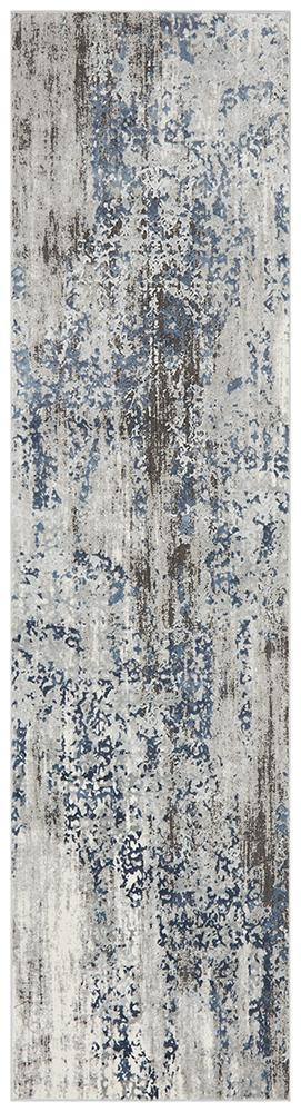 Kendra Casper Distressed Modern Rug Blue Grey White Rug Culture