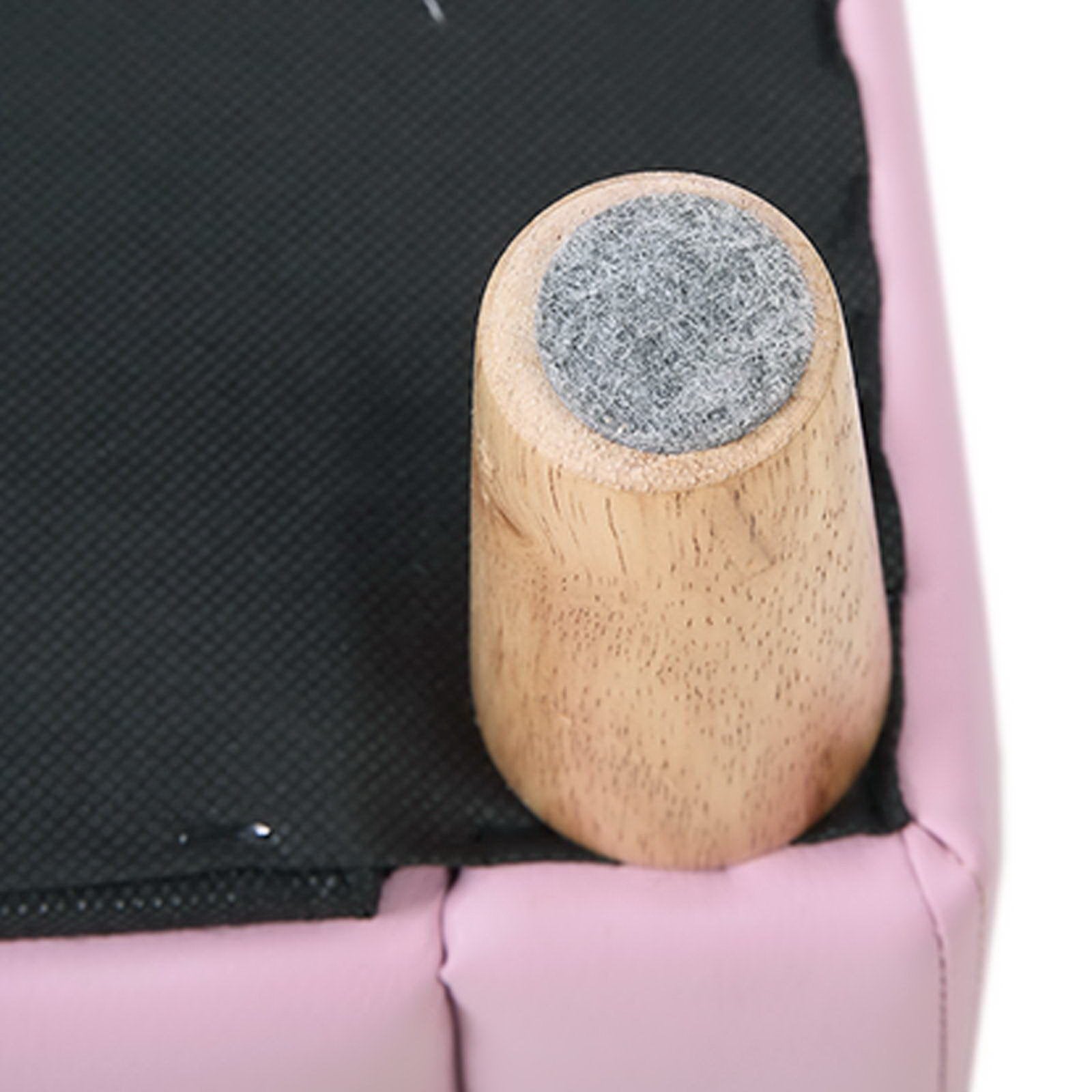 Kids Sofa Storage Armchair Lounge Pink PU Leather Children Chair Couch Artiss