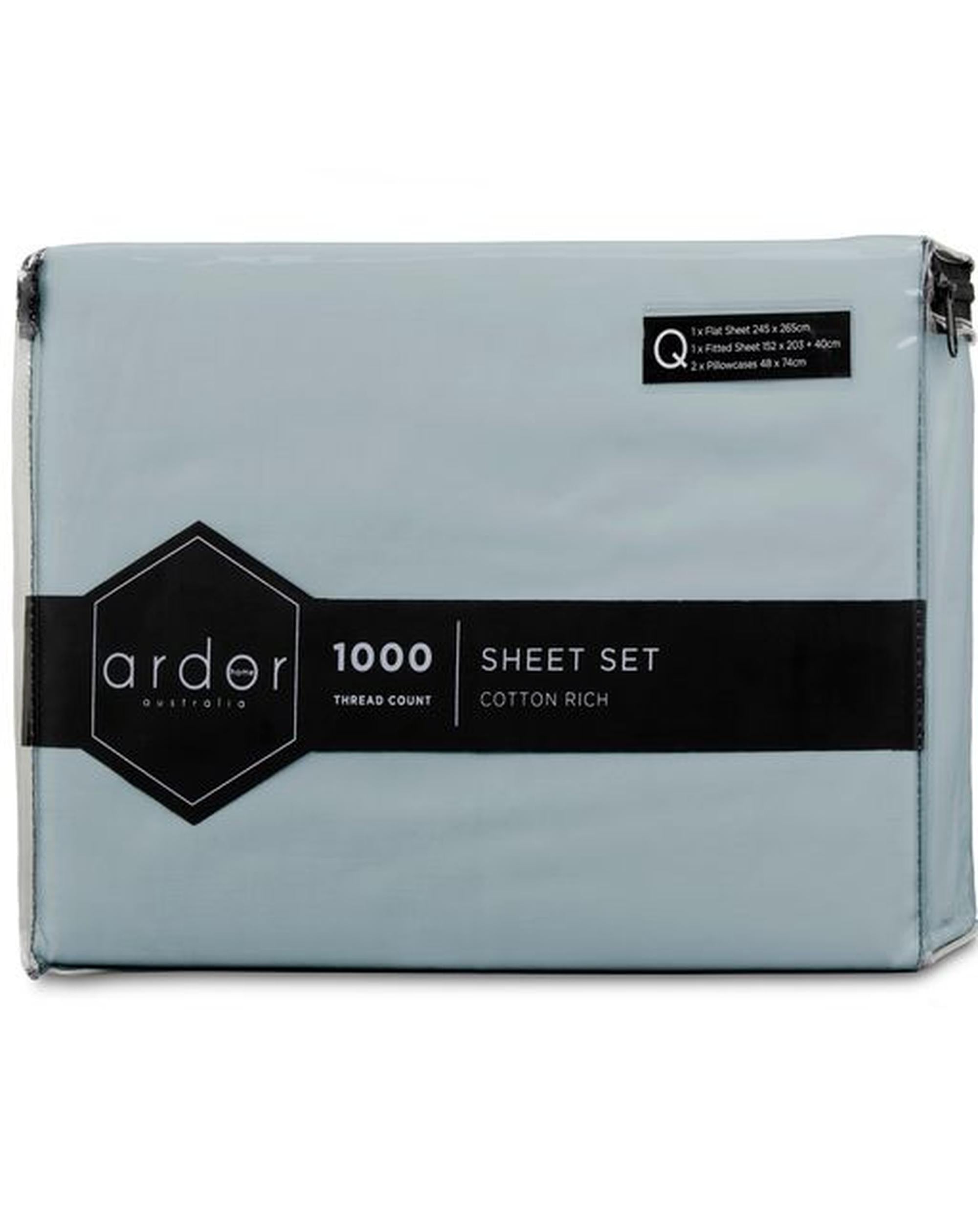 Ardor 1000TC Cotton Rich Sheet Set - 6 Colours Ardor Bedding