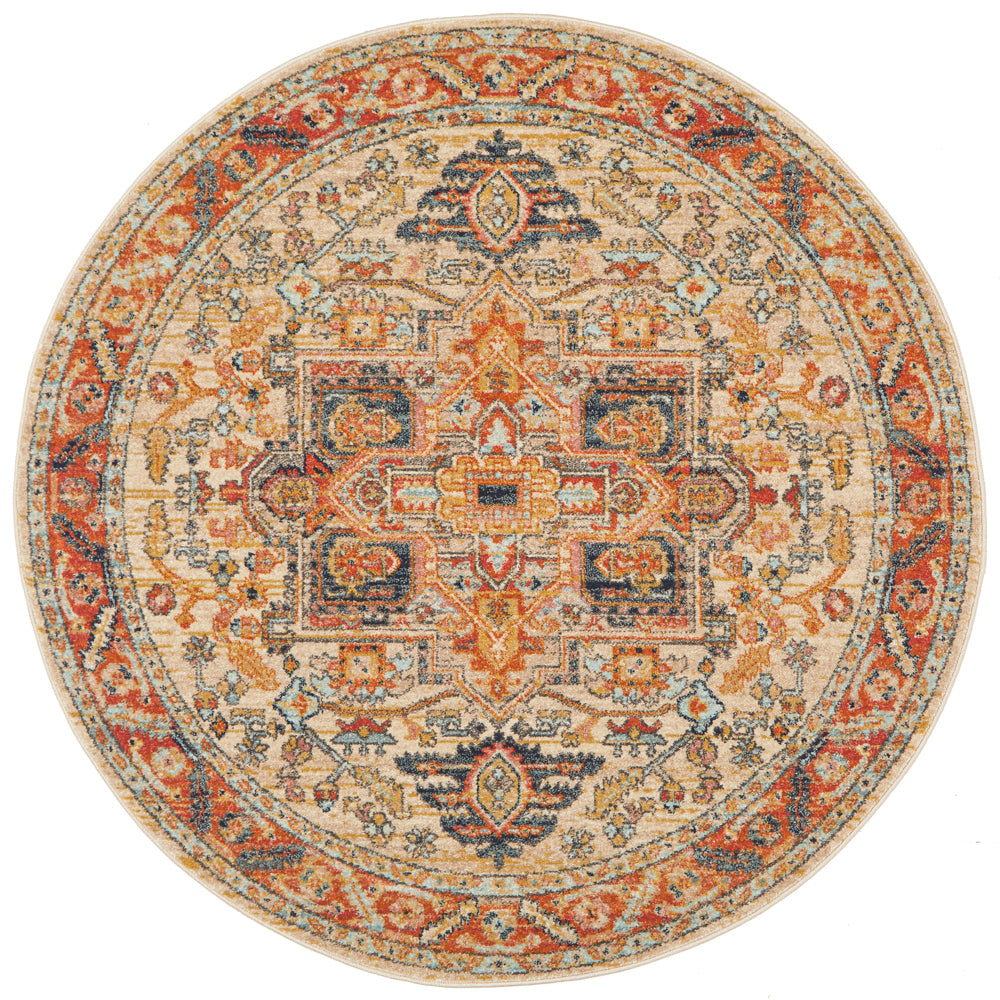 Legacy 850 Rust Round Rug Rug Culture