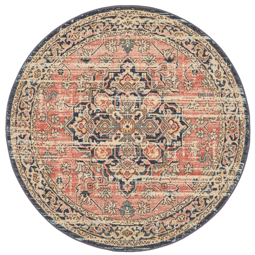 Legacy 851 Brick Round Rug Rug Culture