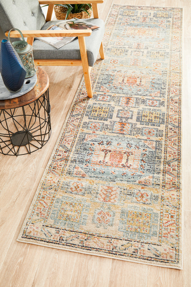 Legacy 859 Sky Blue Runner Rug Rug Culture