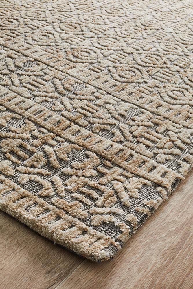 Levi Hannah Natural Grey Rug Rug Culture
