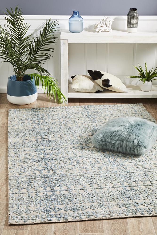 Levi Scarlett Blue Green Rug Rug Culture