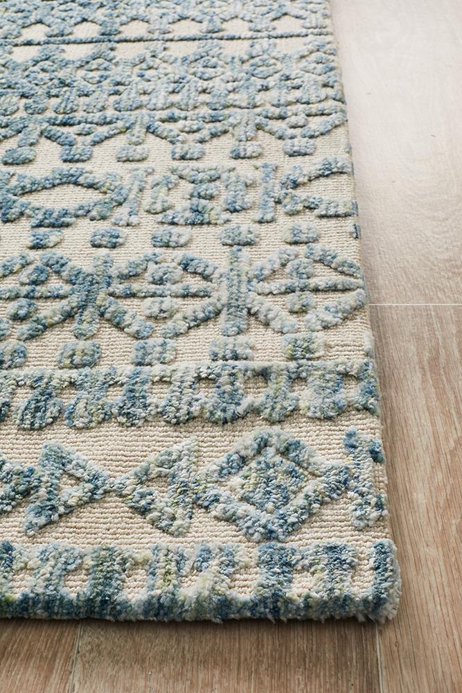 Levi Scarlett Blue Green Rug Rug Culture
