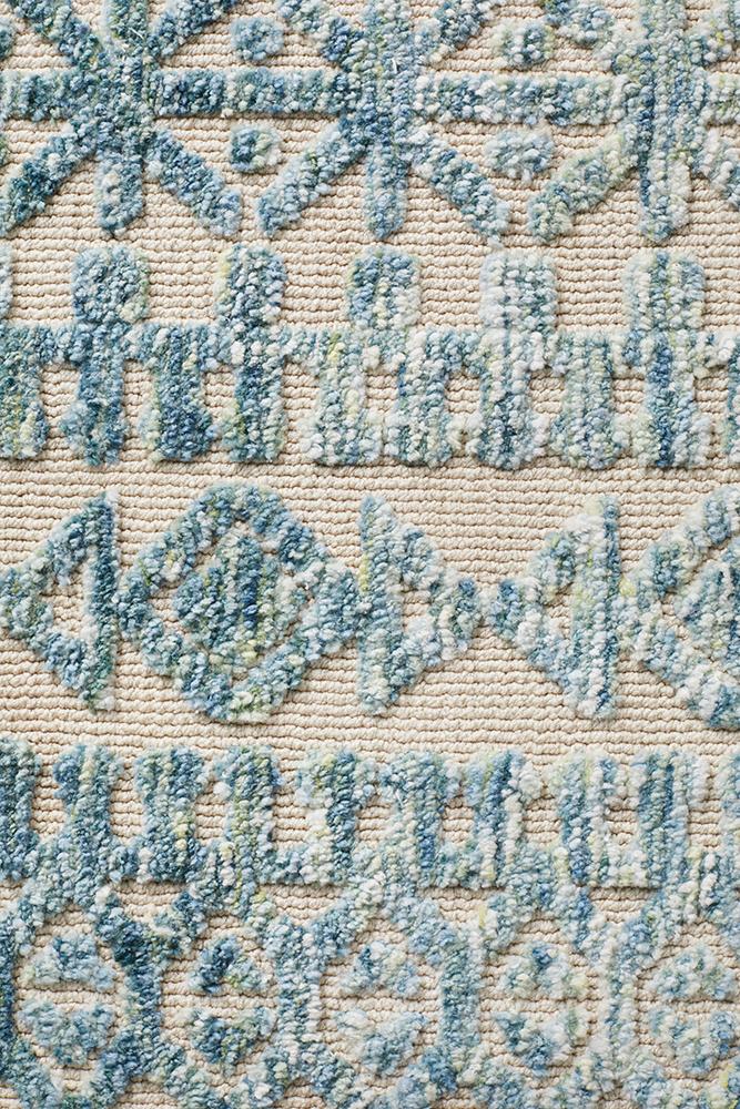 Levi Scarlett Blue Green Rug Rug Culture