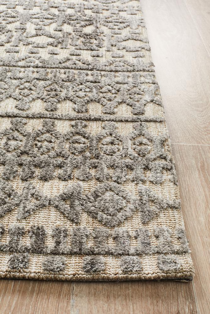 Levi Jemma Natural Grey Rug Rug Culture