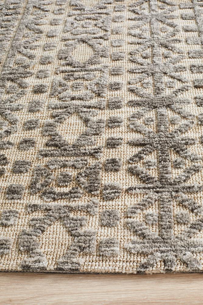 Levi Jemma Natural Grey Rug Rug Culture