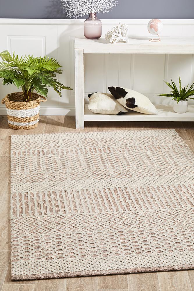 Levi Marlyn Peach Ivory Rug Rug Culture