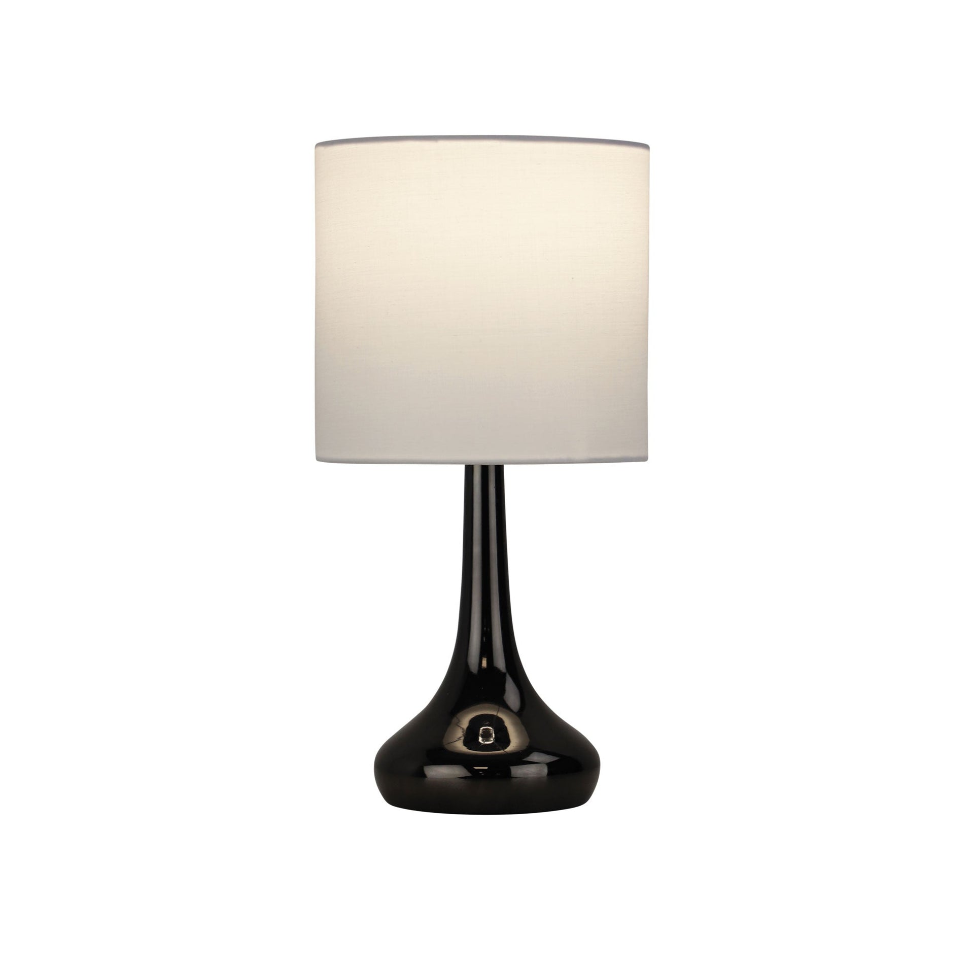 LOLA ON / OFF Touch Lamp in Gunmetal Finish Oriel Lighting