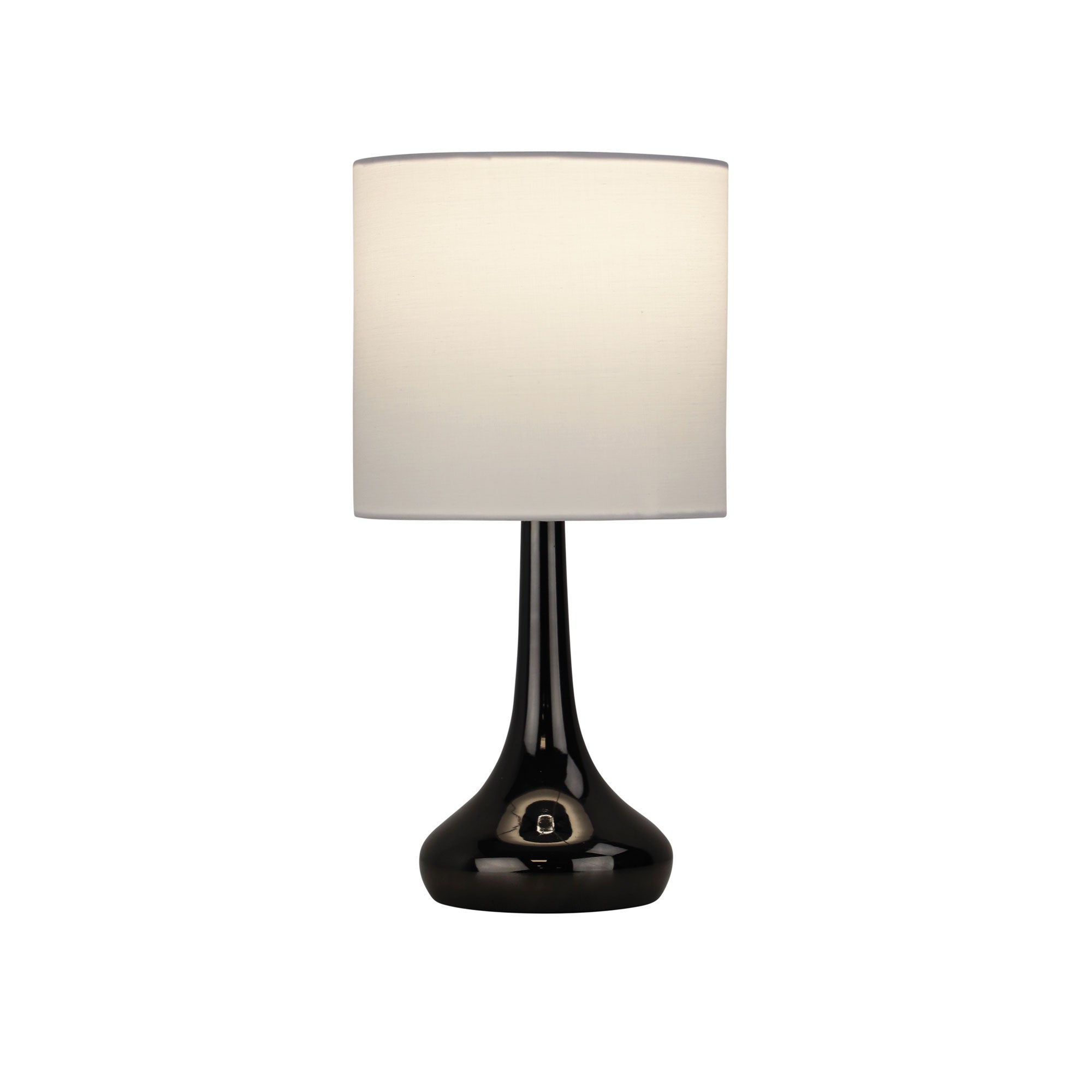 LOLA ON / OFF Touch Lamp in Gunmetal Finish Oriel Lighting