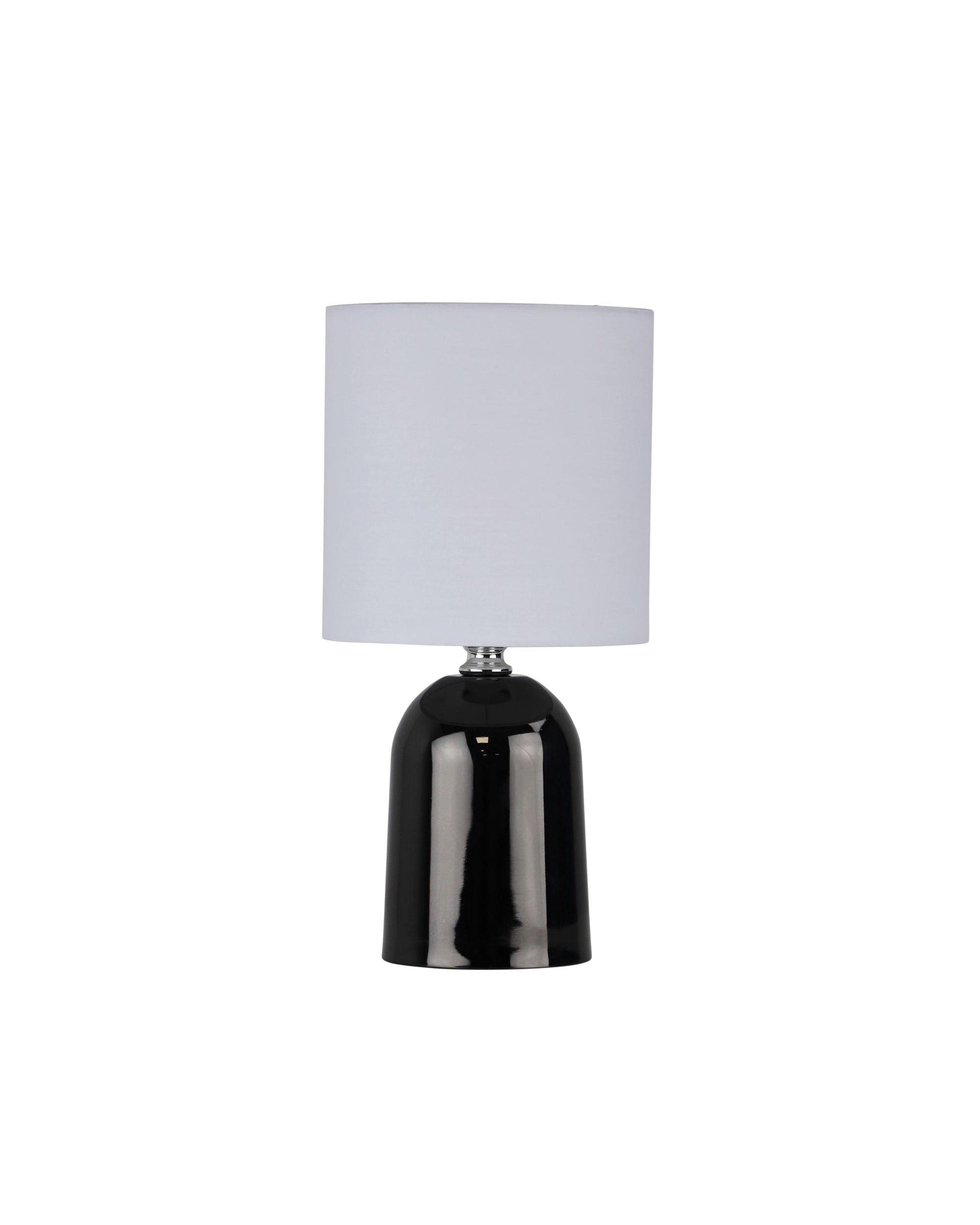 ESPEN ON / OFF Touch Lamp in Gunmetal Finish Oriel Lighting