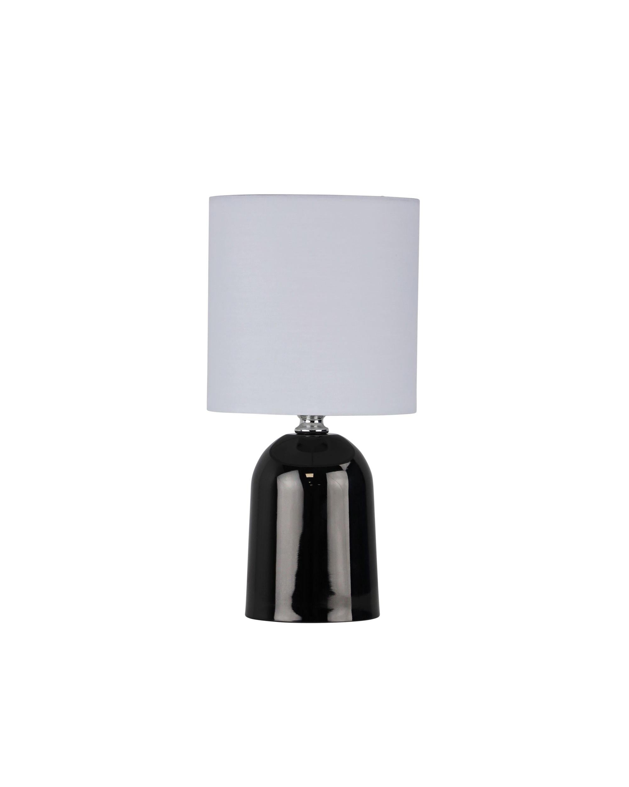 ESPEN ON / OFF Touch Lamp in Gunmetal Finish Oriel Lighting