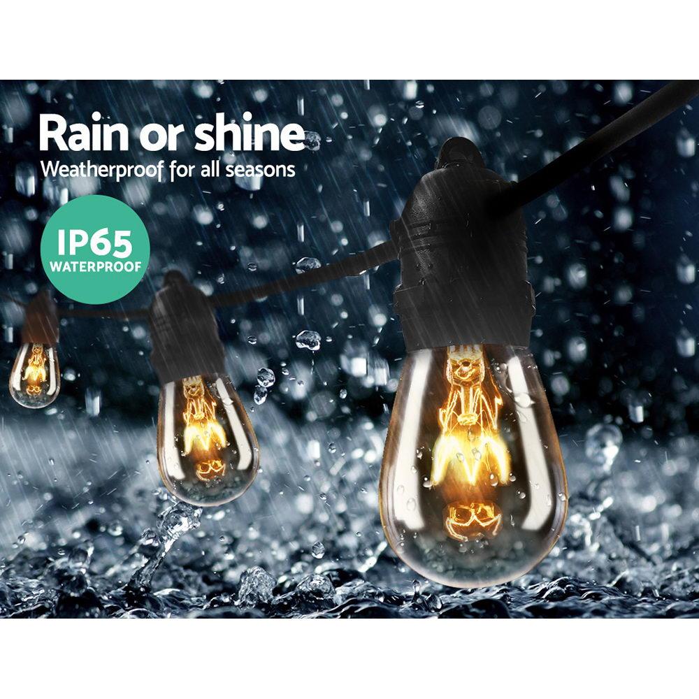 Festoon String Lights Christmas Bulbs Party Wedding Garden Party 38m Big Bedding Australia