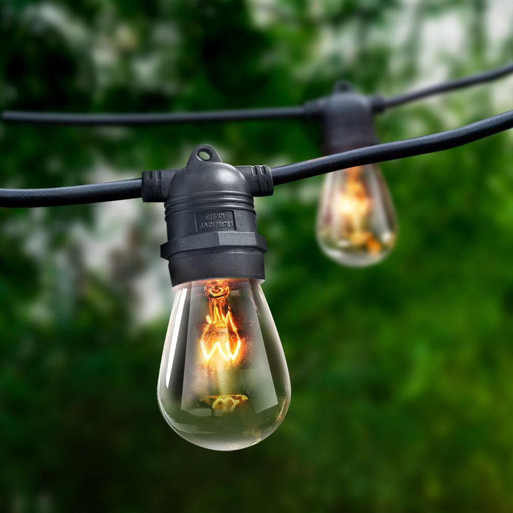 Festoon String Lights Christmas Blubs Outdoor Wedding Party Garden 74m Big Bedding Australia