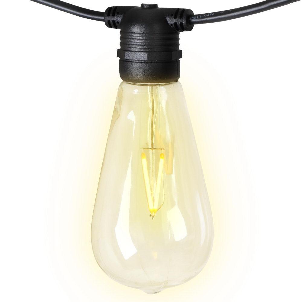 41m LED Festoon String Lights 40 Bulbs Kits Wedding Party Christmas ST64 Big Bedding Australia