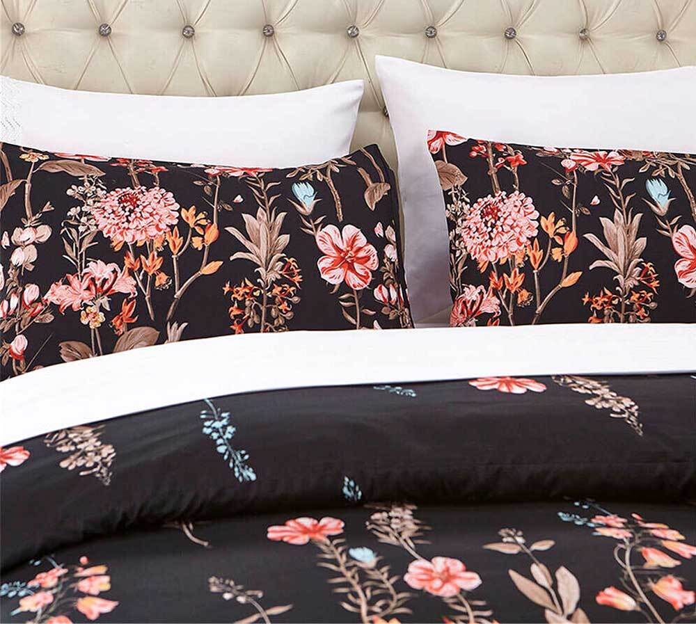 Luxton Kyra Black Quilt Cover Set Luxton