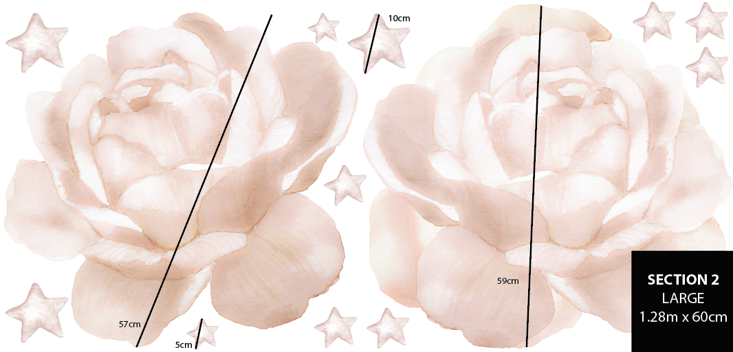 Large Pastel Flowers Polka Art Prints