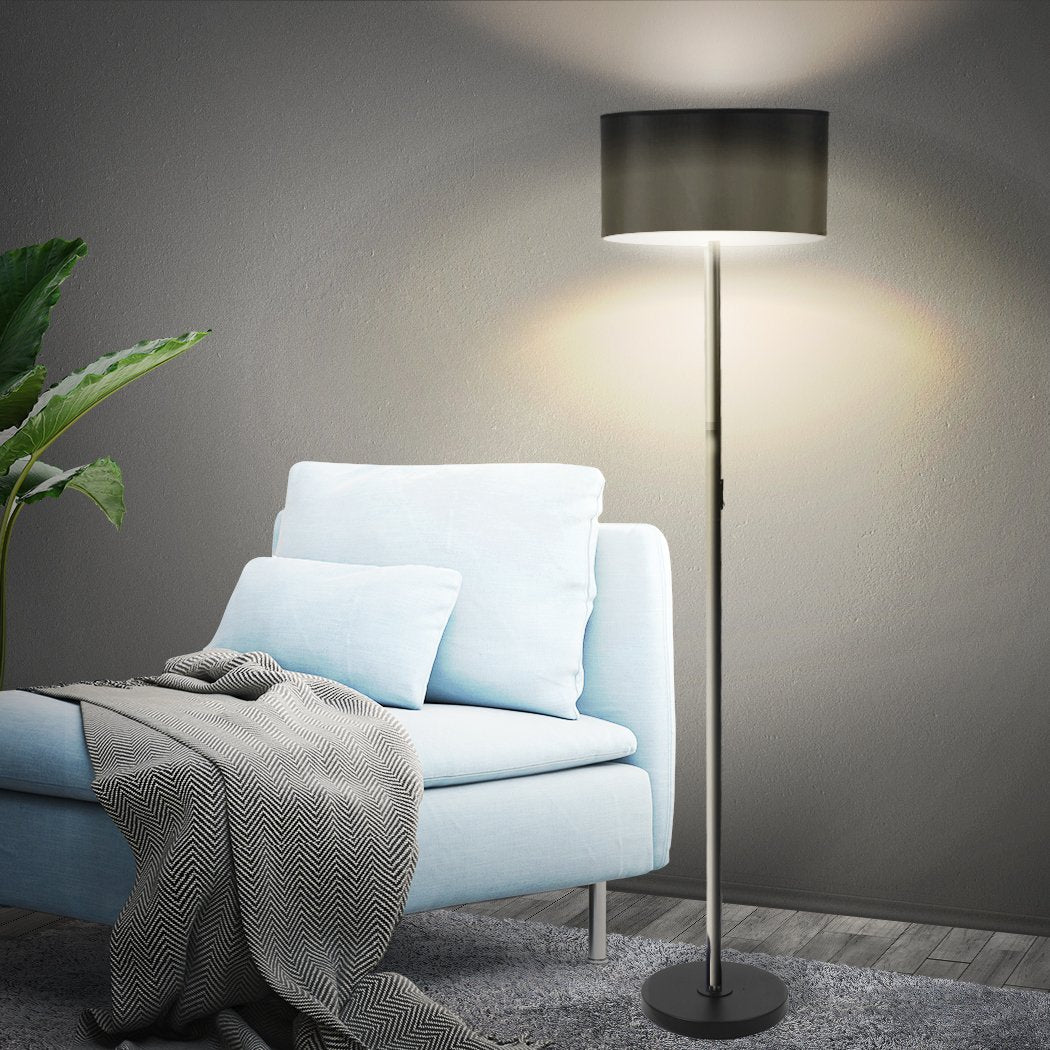 Modern LED Floor Lamp Stand Reading Light Decoration Indoor Classic Linen Fabric Big Bedding Australia