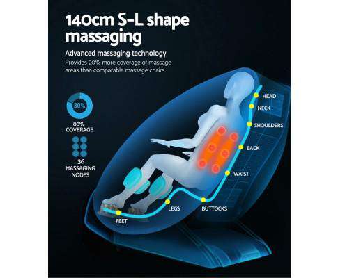 Electric Massage Chair Zero Gravity Recliner Full Body Back Shiatsu Massager Big Bedding Australia