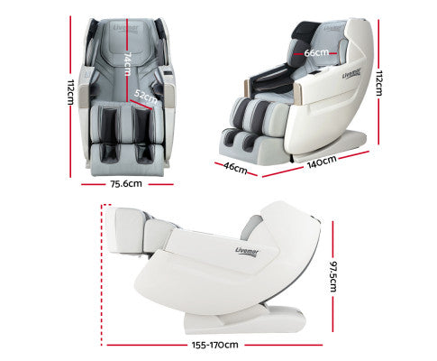 Massage Chair Electric Zero Gravity Bed Recliner Kneading Massager Livemor