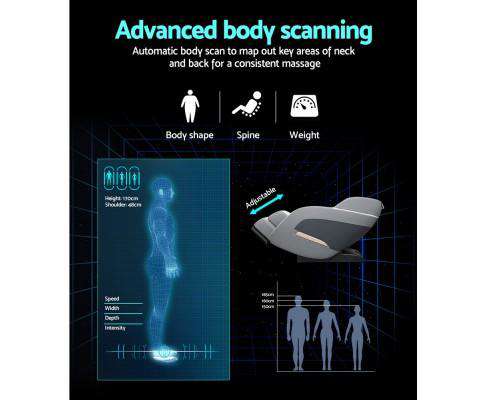 3D Electric Massage Chair Zero Gravity Recliner Shiatsu Kneading Back Massager Livemor