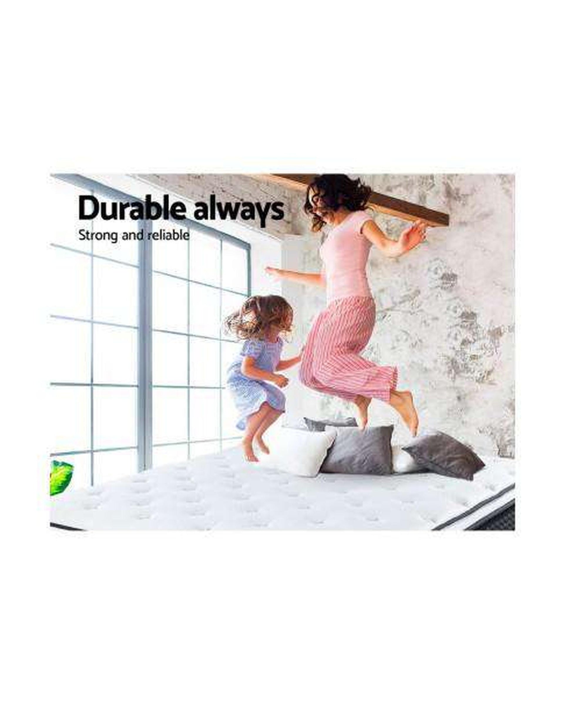 Euro Top & Bonnell Spring Foam 21cm Mattress - Medium Giselle