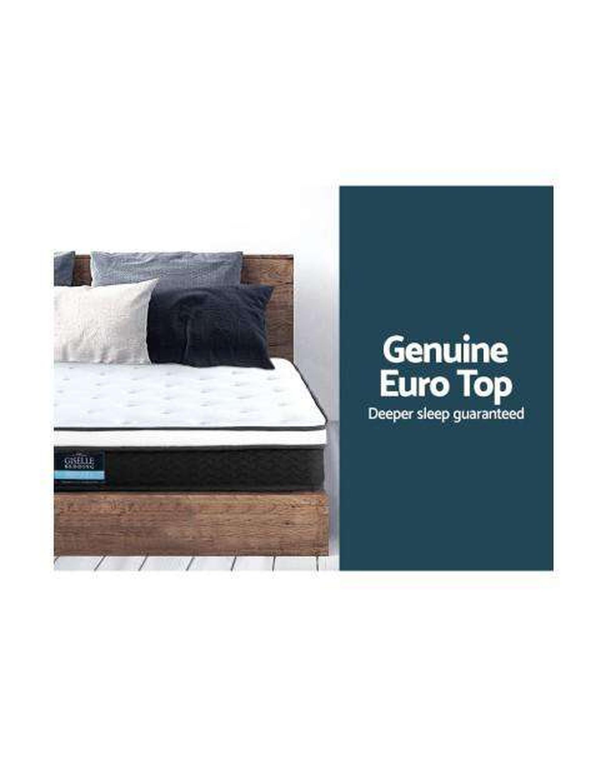 Euro Top & Bonnell Spring Foam 21cm Mattress - Medium Giselle