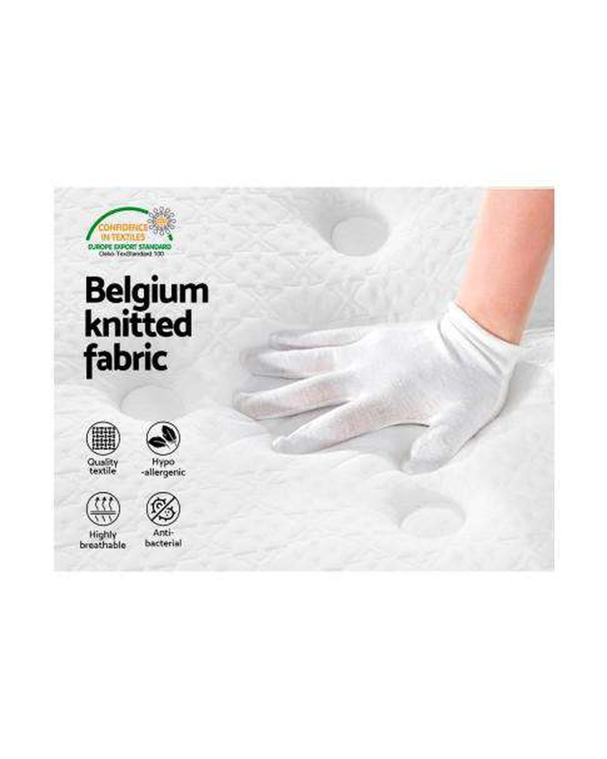 Euro Top & Bonnell Spring Foam 21cm Mattress - Medium Giselle