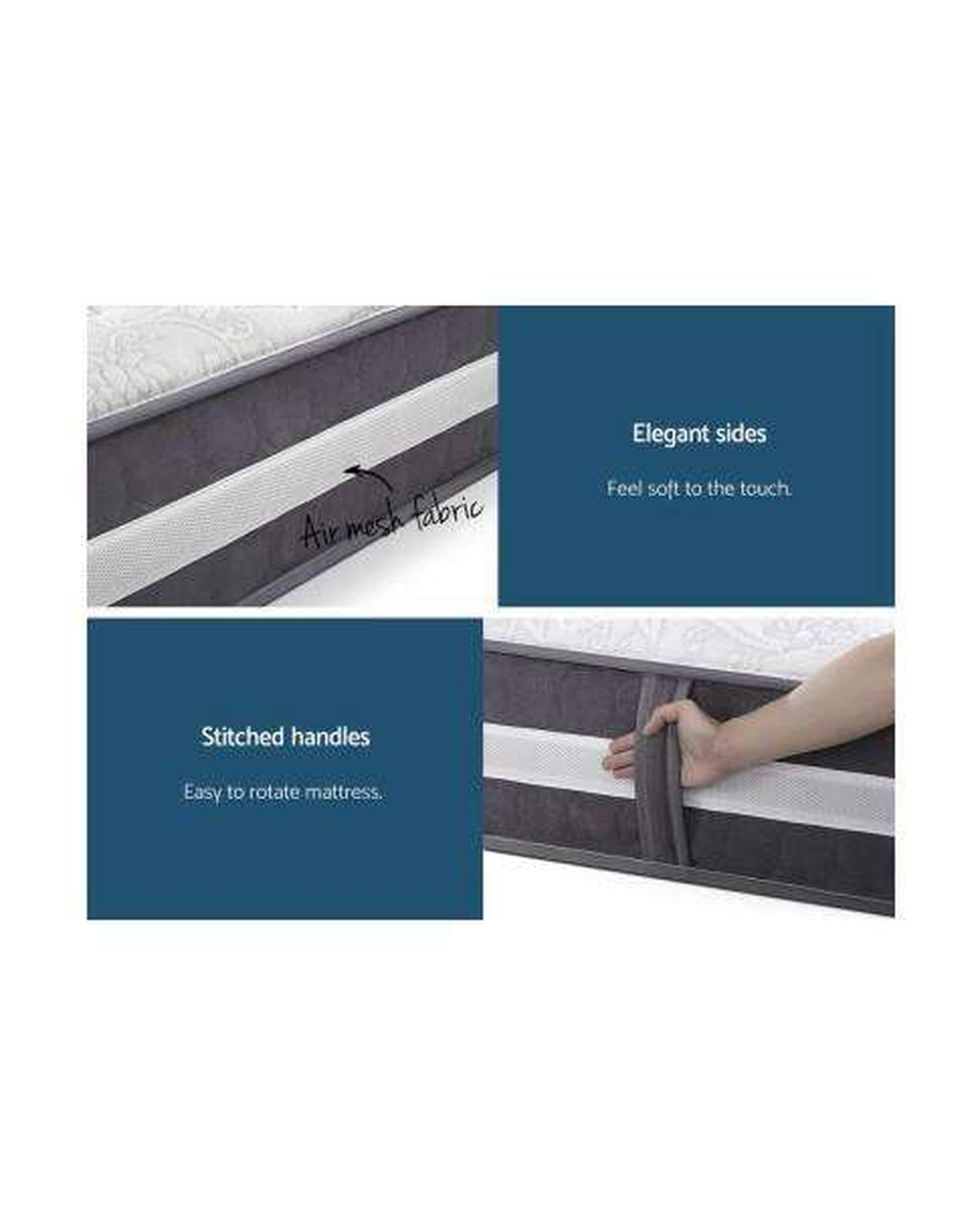 30cm Devine Mattress Bed 7 Zone - Medium Firm Giselle