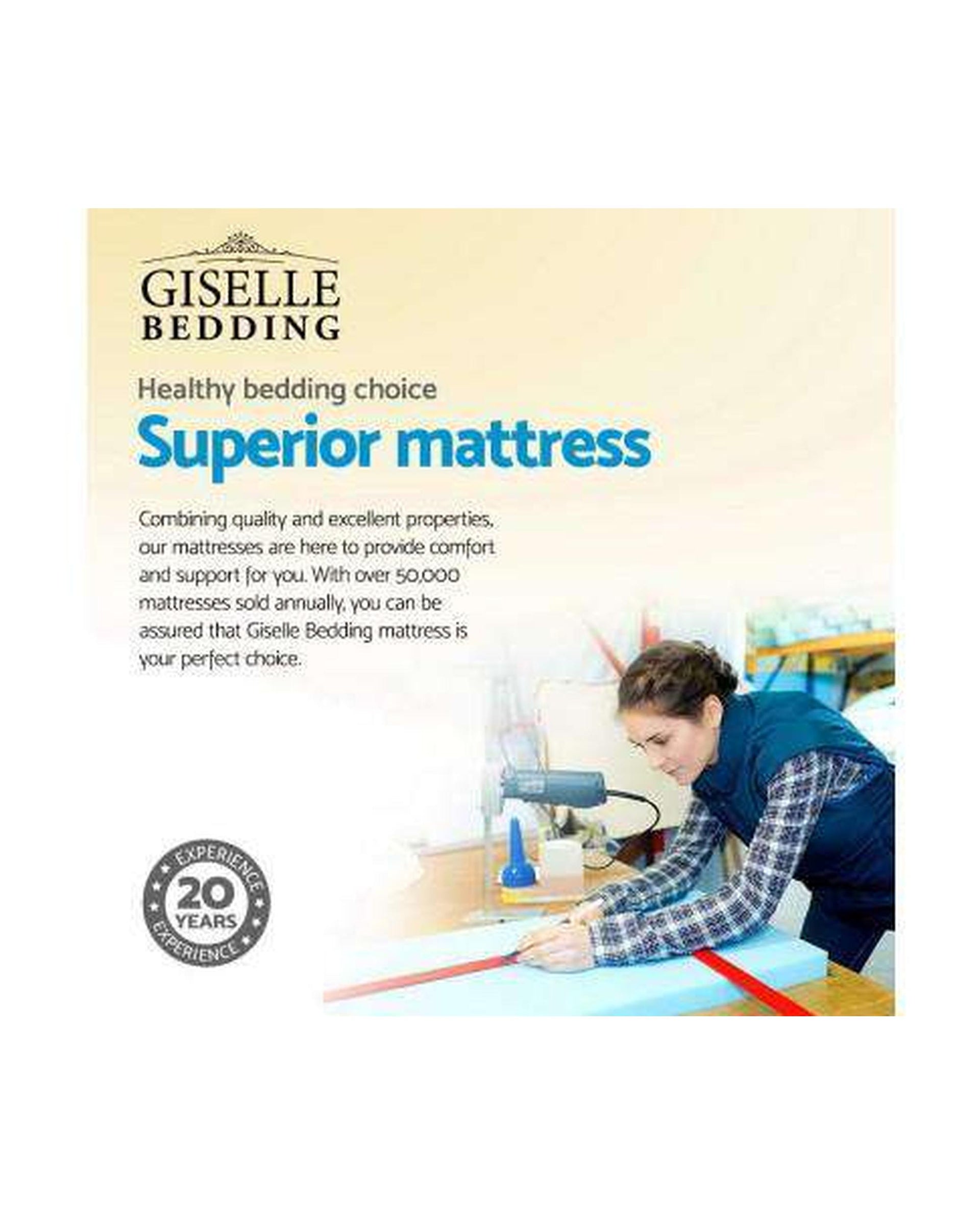 Cool Gel Memory Foam Spring Mattress - Medium Giselle