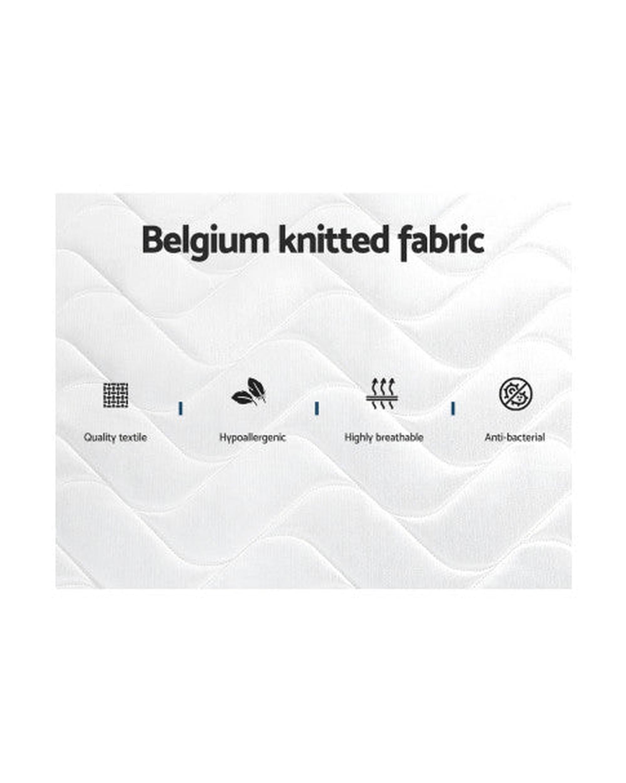 Mattress Medium Firm Mattresses Tight Top Bed Bonnel Spring 13cm SINGLE Giselle