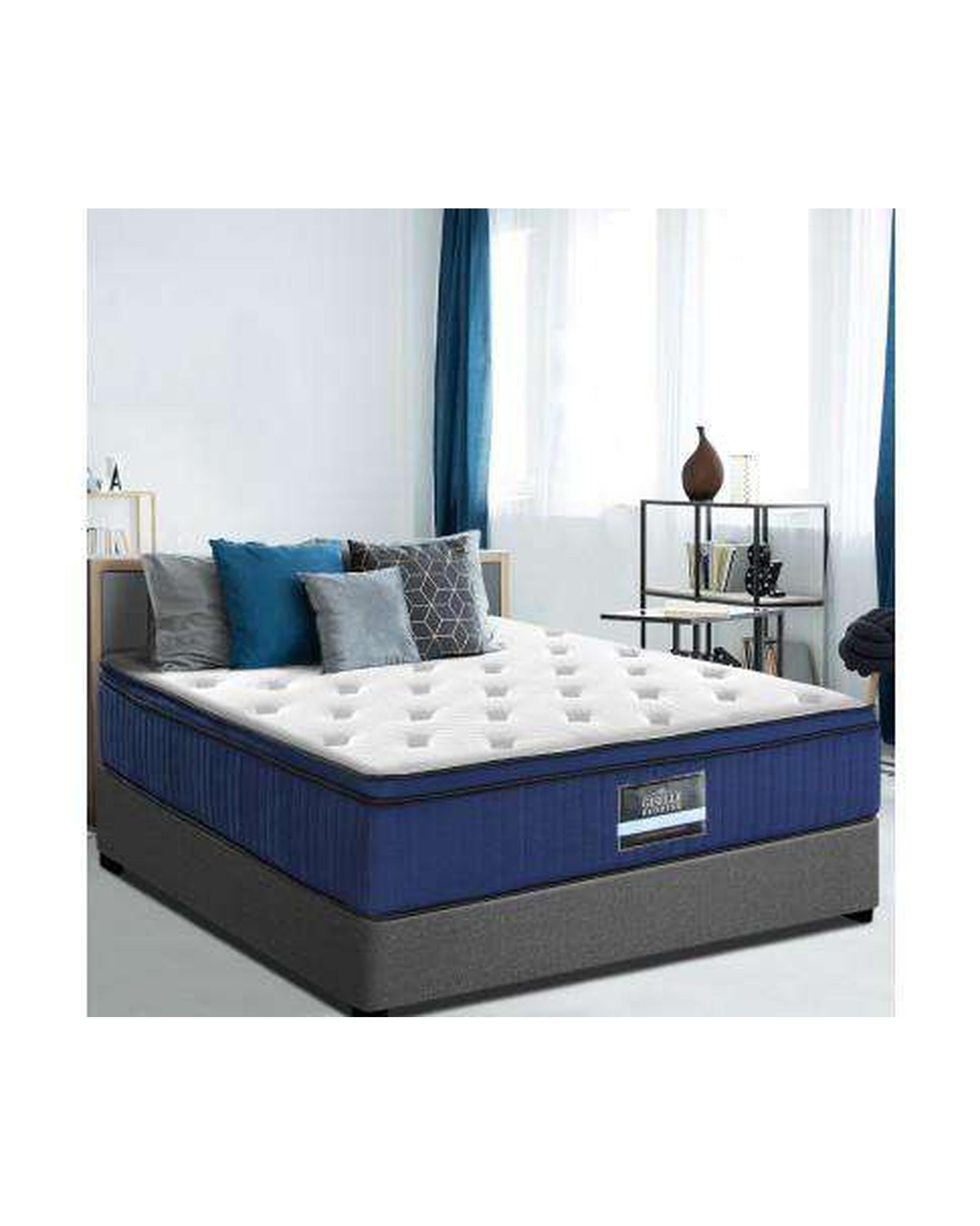 7 Zone Euro Top Pocket Spring Cool Gel Memory Foam 34cm Giselle
