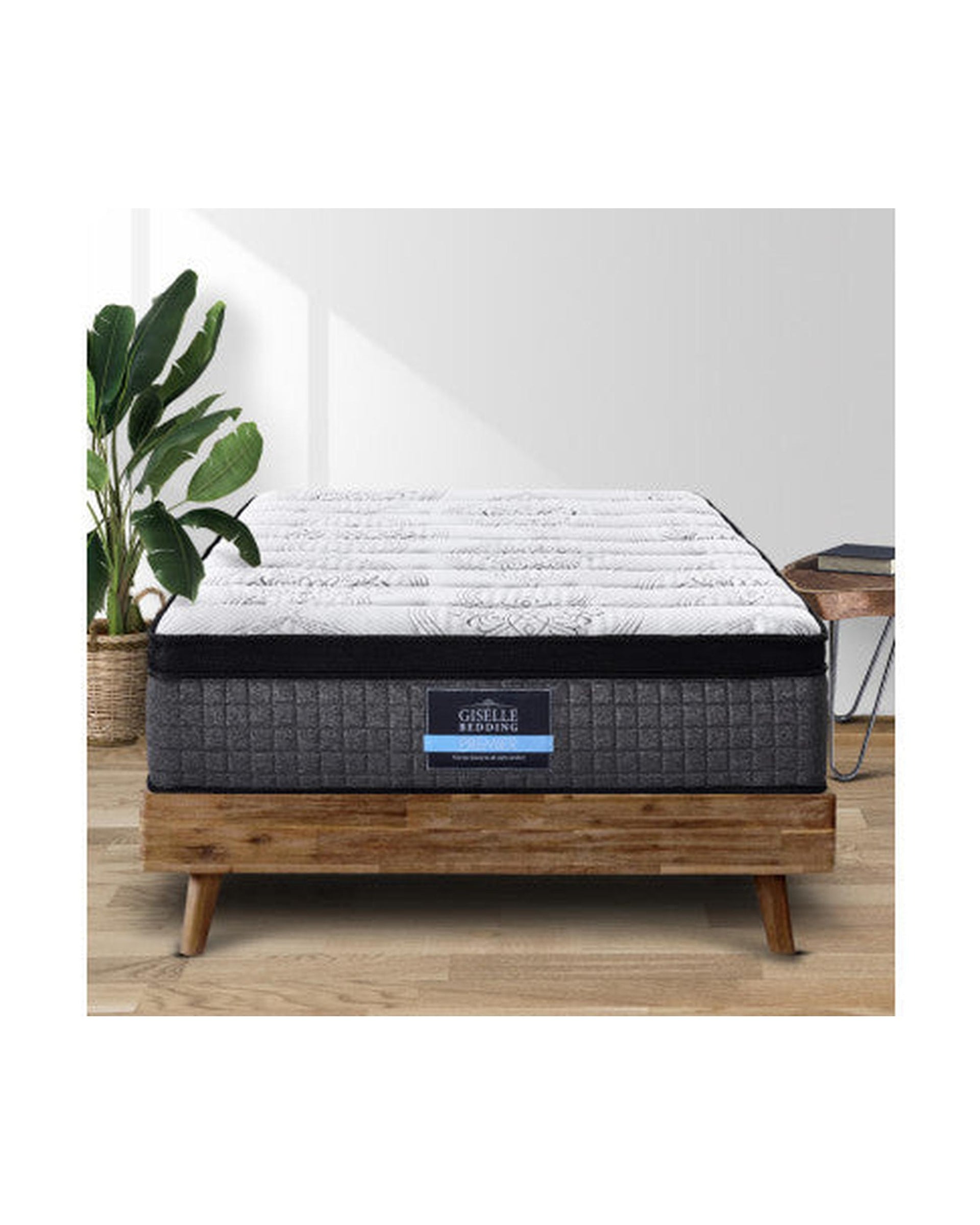 9 Zone Pocket Spring Latex Foam Medium Firm 34cm Mattress Giselle