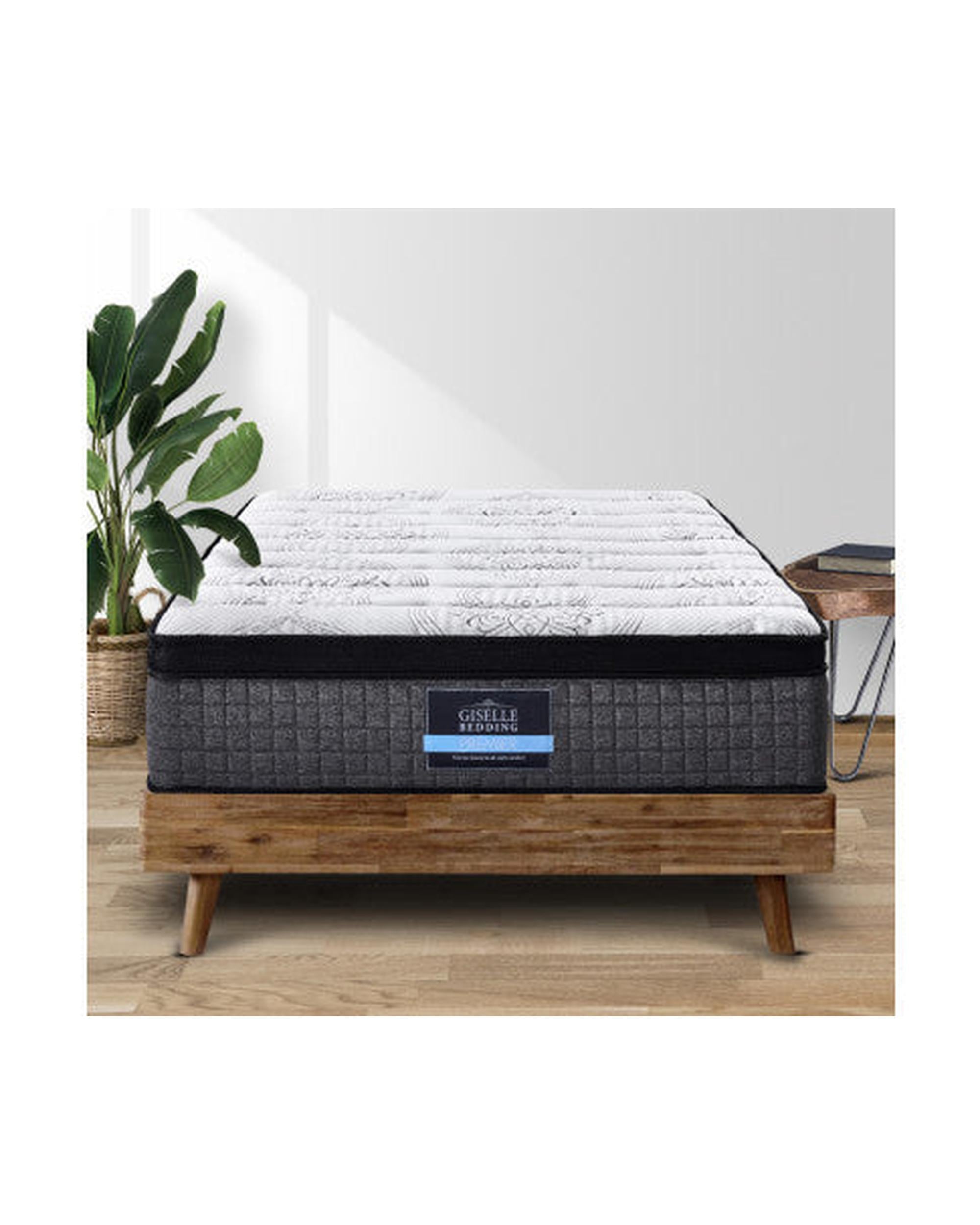 9 Zone Pocket Spring Latex Foam Medium Firm 34cm Mattress Giselle