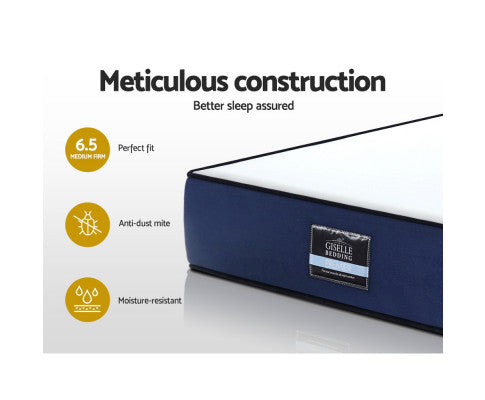 Mattress Pocket Spring 7-zone Latex Foam Layer Bed Mattresses Giselle