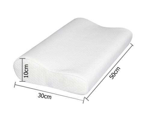 2 x Visco Elastic Memory Foam Pillows Giselle