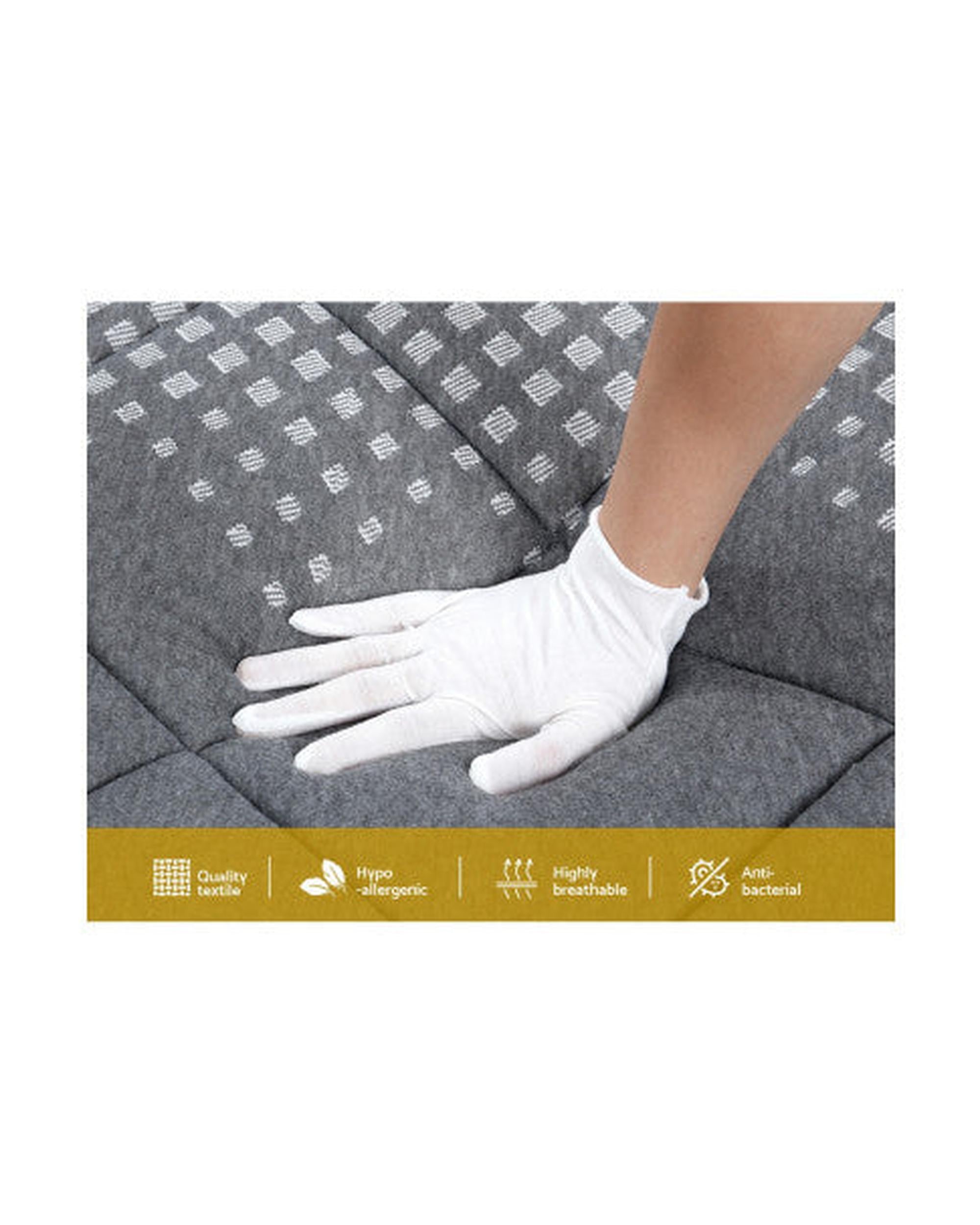 Mattress Pillow Top Bed Size Bonnell Spring Medium Firm Foam 18CM Giselle