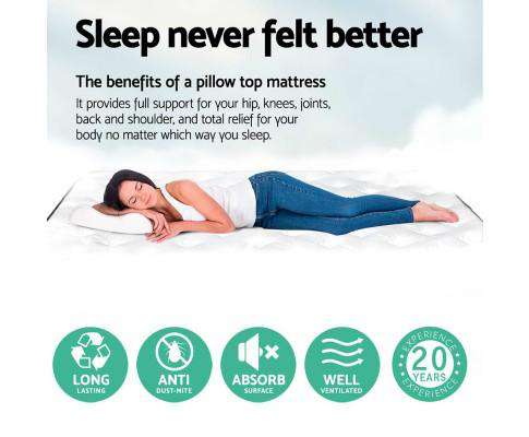 28cm Thick Foam Mattress - Medium Giselle