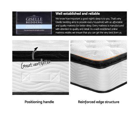 28cm Thick Foam Mattress - Medium Giselle