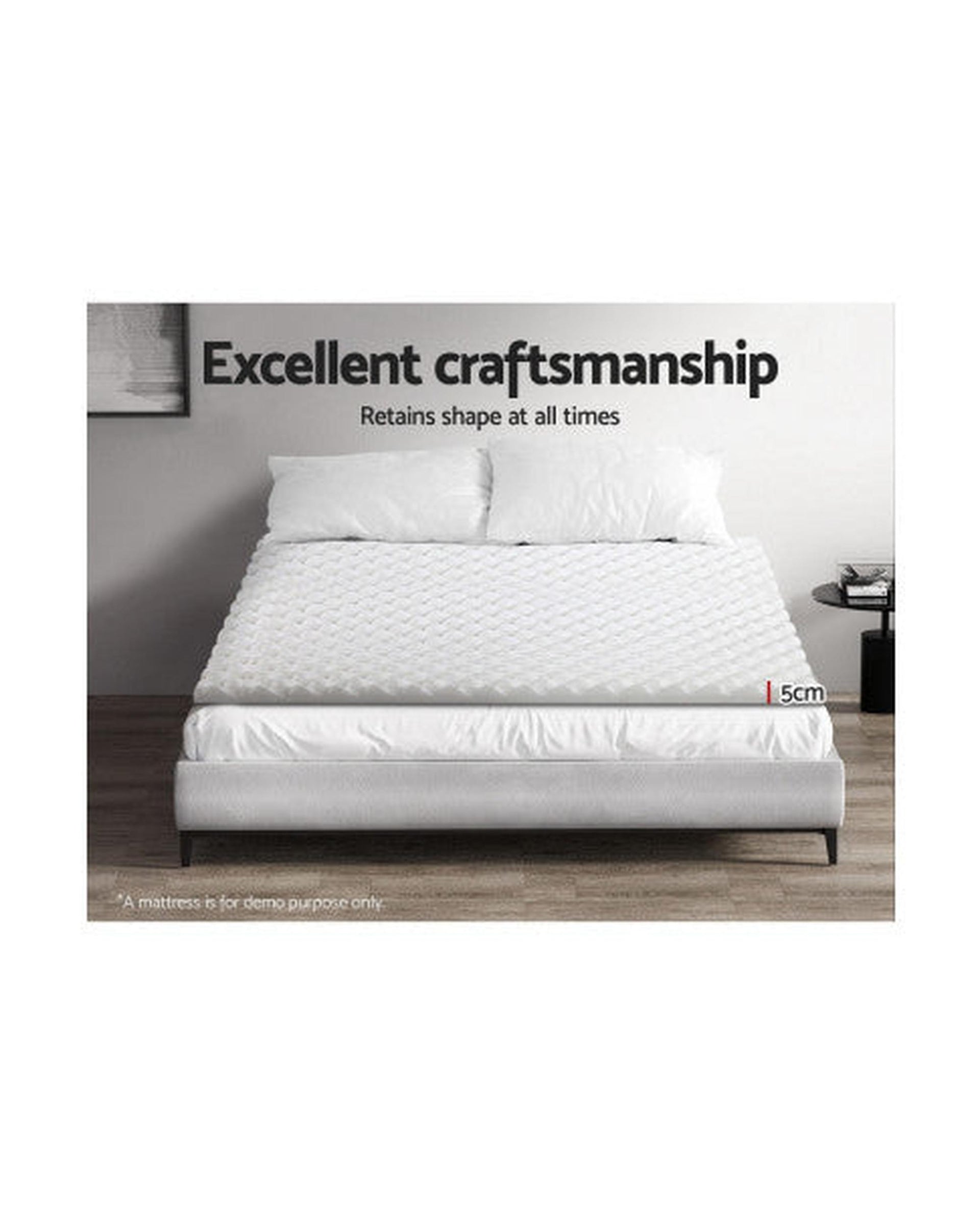 Mattress Topper Egg Crate Foam Toppers Bed Protector Underlay Giselle