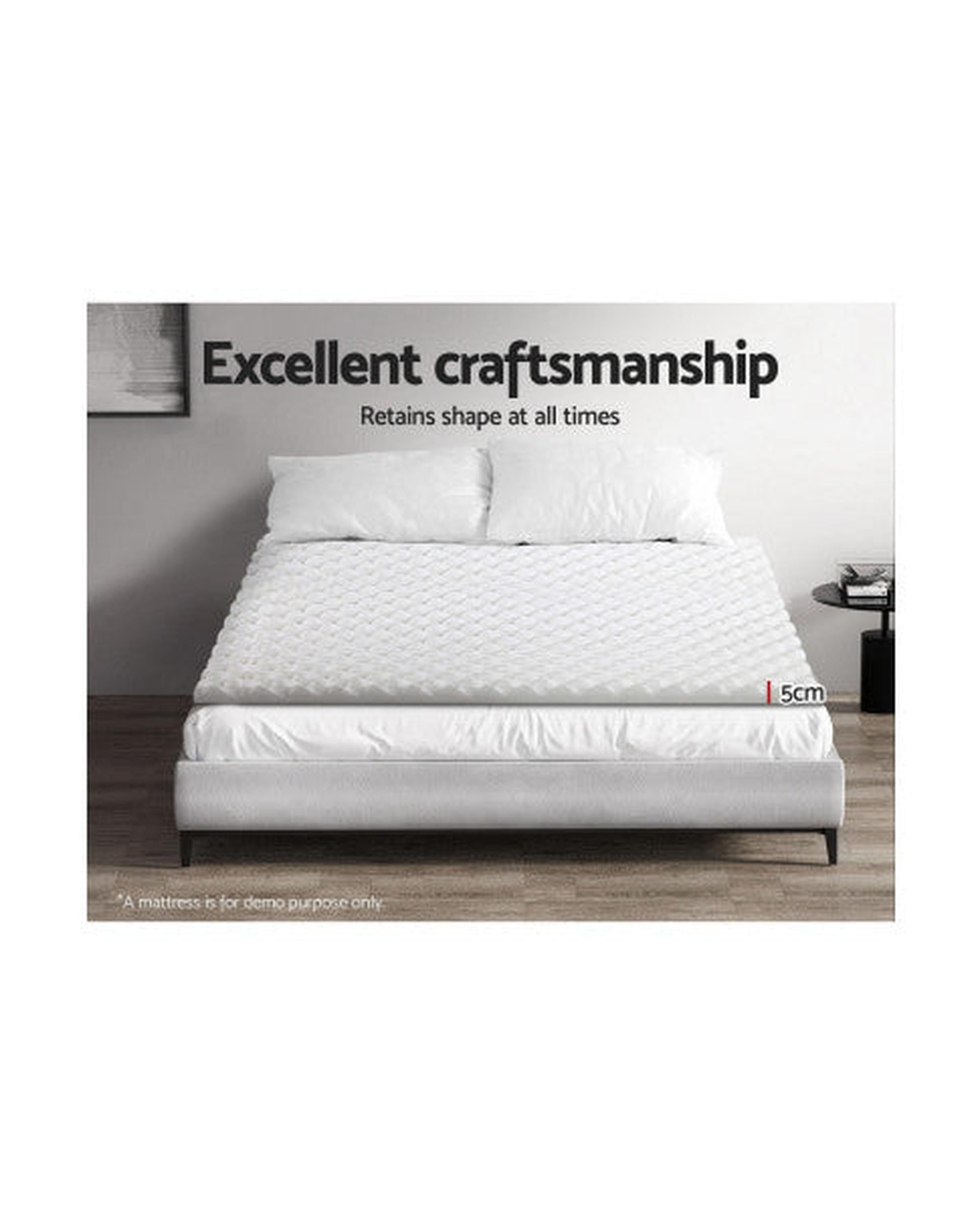 Mattress Topper Egg Crate Foam Toppers Bed Protector Underlay Giselle