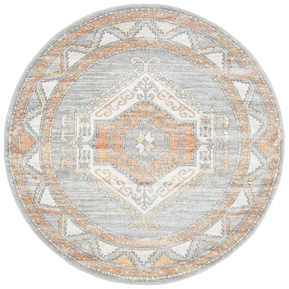 Mayfair Caitlen Grey Round Rug RUG CULTURE